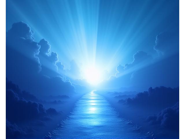 Ethereal swirling lights and vast, atmospheric landscapes representing the uplifting nature of trance music.