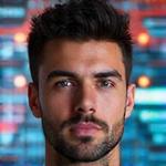Professional headshot of Kai Sterling, a leading music tech innovator, with a confident, visionary look.