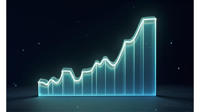 A modern infographic showing a downward trend in carbon emissions, representing festival sustainability progress.