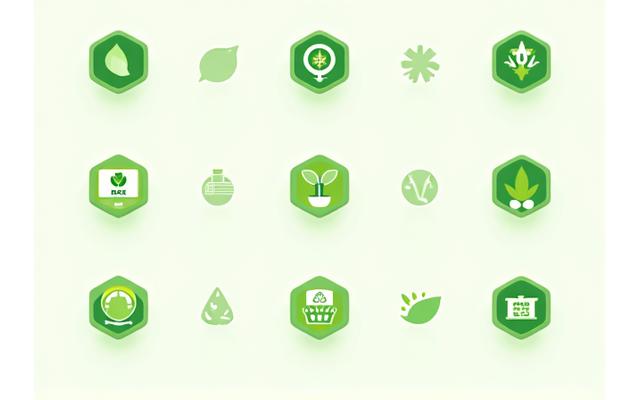 A collection of distinct eco-certification badges and logos, symbolizing verified sustainable events.